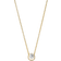 Pandora Sparkling Round Halo Pendant Collier Necklace - Gold/Transparent
