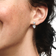 Pandora Double Heart Sparkling Stud Earrings - Silver/Transparent