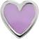 Stine A Petit Love Heart Sorbet Earring - Silver/Purple