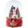 Kurt Adler Musical Snowman with Trees Waterglobe Decoration 4.7"