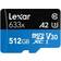 LEXAR High Performance microSDXC Class 10 UHS-I U3 V30 A2 100/70 MB/s 512GB (633x) +SD Adapter