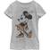 Disney Girl's Mickey & Friends Rainbow Tie-Dye Minnie Mouse - Athletic Heather