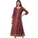 Women Indian Tunic Cotton Gold Print Anarkali Kurtis