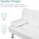 Best Choice Products Modern Futon White Sofa 65.2" 2 Seater