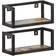 vidaXL 40cm 2-Pack Wall Shelf 15.7" 2