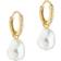 Ted Baker Periaa Pearly Chain Huggie Earrings - Gold/Pearls