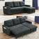 Glorhome Rivets Grey Sofa 85" 3 Seater