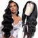 Wildroar Body Wave Lace Front Wig 20 inch Black