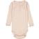 Wheat Long Sleeve Rib Lace Body - Rose Melange