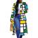Rintonix Women's Colored Geo Trench Coat