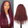 iSee Water Wave Transparent Lace Front Wig 20 inch 99J Burgundy