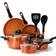 Gibson Home Hummington Cookware Set with lid 10 Parts