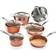 Gotham Steel Hammered Cookware Set with lid 10 Parts