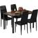 MIERES Faux Marble Dining Set 28x47" 5