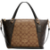 Coach Kacey Satchel In Blocked Signature Canvas - Gold/Khaki Brown Multi