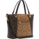 Coach Kacey Satchel In Blocked Signature Canvas - Gold/Khaki Brown Multi