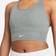 Nike Swoosh Support Longline Bra - Grey