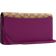 Coach Anna Foldover Clutch Crossbody In Signature Canvas - Dark Magenta