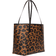 Coach City Tote With Leopard Print And Signature Canvas Interior - Silver/Light Saddle Multi
