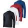 Dry-Fit Moisture Wicking Performance Long Sleeve T-shirt 4-Pack