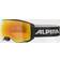 Alpina Naator HM Skibrille (Farbe: 811 white, Scheibe: Hicon Mirror, orange (S2) sphärisch)