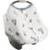 Little Unicorn Prickle Pots Cotton Muslin Car Seat Canopy In White/green White Seat Cover