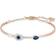 Swarovski Symbolic Evil Eye Bangle Bracelet - Rose Gold/Blue/Transparent