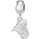 LogoArt Coastal Carolina University Dangle Bead Charm - Silver