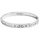 Coach Signature Hinged Bangle - Silver/Transparent