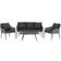 Venture Design Spoga Lounge-Set, 1 Bord inkl. 2 Stolar & 1 Soffor