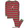 Leveret Kids Striped Santa 2pc. Pajama Set