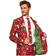 OppoSuits Mens Christmas Red Icons Light Up Suitmeister