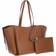 Michael Kors Freya Large Pebbled Leather Tote Bag - Brown