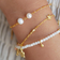 ENAMEL Copenhagen Perla Figaro Bracelet - Gold/Pearls