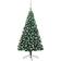 vidaXL LEDs&Ball Set Christmas Tree 70.9"