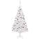 vidaXL Artificial with LEDs&Ball Set White 59.1 PVC Christmas Tree 82.7"