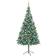 vidaXL LEDs&Ball Set Pinecones Christmas Tree 82.7"