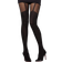 Smiffys Sheer Tights with Suspender Print