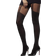 Smiffys Sheer Tights with Suspender Print