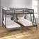 Donco kids Full over Double Twin Loft Bunk Bed with Trundle