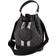 Coach Mini Dempsey Bucket Bag In Signature Jacquard With Stripe - Silver/Black Smoke Black Multi