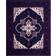 Safavieh Bellagio Purple, White 96x120"