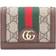 Gucci Ophidia GG Card Case Wallet - Brown