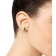 Macy's Stud Earrings - Gold/Emerald/Diamond