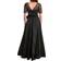 Adrianna Papell Hand-Beaded & Taffeta Illusion Long Ball Gown - Black