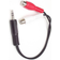 StarTech 3.5mm - 2RCA M-F 0.5ft