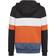 Adidas Colorblock Fleece Hoodie - Black/Wonder Steel/Semi Impact Orange