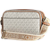 Michael Kors Maeve Large Logo and Faux Leather Crossbody Bag - Vanilla/Acorn