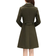 Bankeng Women Winter Wool Blend Camel Mid-Long Coat - Army Green