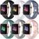 Maledan Silicone Waterproof Sport Band for Apple Watch Series 7/6/5/4/3/2/1/SE 6-Pack